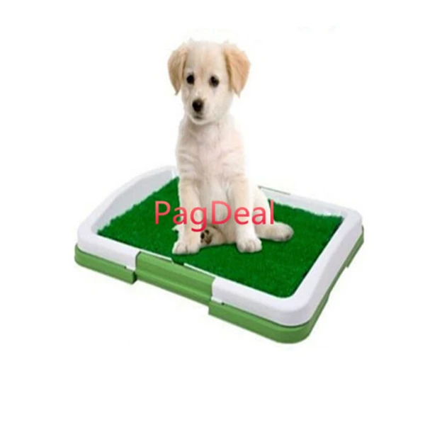 New Dog Puppy Potty Trainer Indoor Grass Patch Toilet Training Tray Pet
