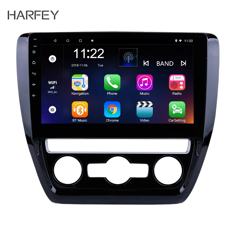

Harfey 2Din Android 8.1/7.1/6.0 10.1" GPS Car Radio For 2012 2013 2014 2015 VW Volkswagen SAGITAR Multimedia Player Head Unit