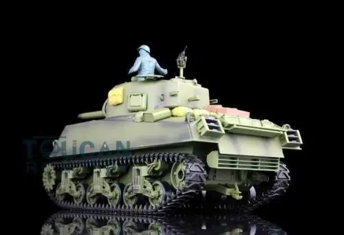 Henglong 1/16 TK 6 0 S инфракрасный боевой пластик M4A3 Шерман RC Танк 3898 360 турель стальной
