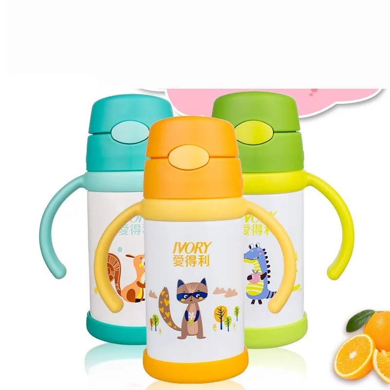 

Product Love Enrichment Stainless Steel Children Bring Handle Straw Vacuum Cup 280ml Heat Preservation Kettle 6 Hour Af - 306