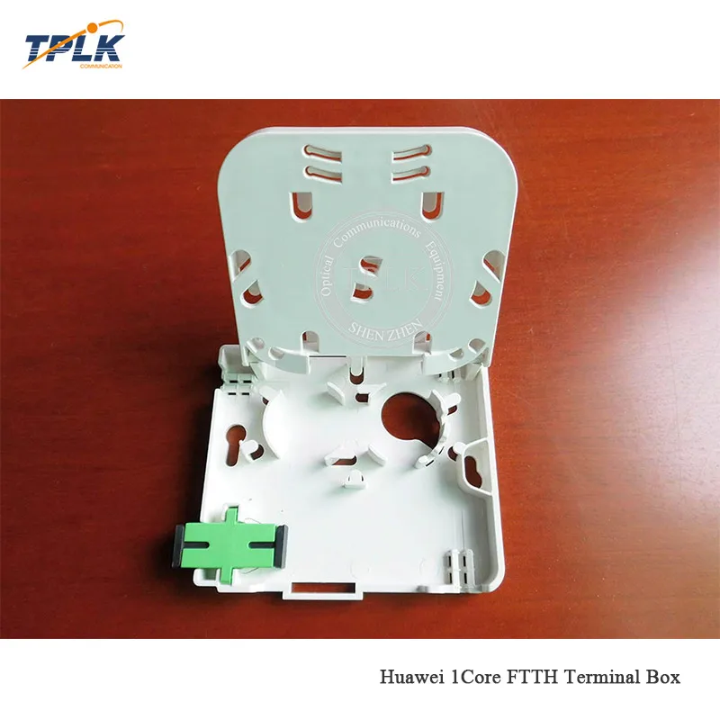 

10pcs/lot Hua wei 1 core terminal box Fiber Terminal Box for SC/FC Adapter Patch Cord/Pigtail ABS plastic terminal box