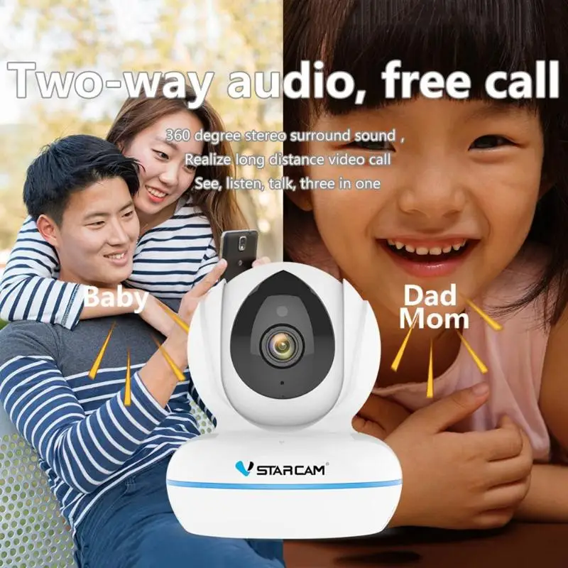 

Vstarcam C22Q 4MP Full HD WiFi Camera 2.4G/5G Wi fi Baby Monitor Camera Pan/Tilt Video Surveillance Security IP Camera H.265 Hot