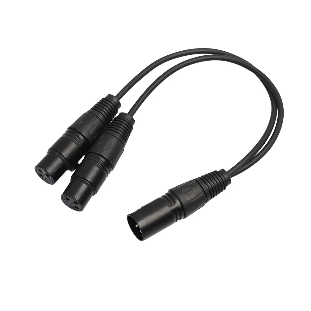 3 контактный XLR штекер для двойной 2 Женский Джек Y splitter микрофон DJ Кабель адаптер 16