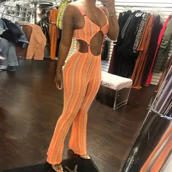 

Sexy Cut Out Buckle Jumpsuit Bodycon Rompers Fashion Womens Night Out Outfits