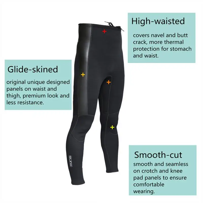 SLINX 2 MM النيوبرين ملابس السباحة تصفح الغوص السراويل بذلة الدافئة الأمواج الصيد الغوص الشتاء السباحة السراويل