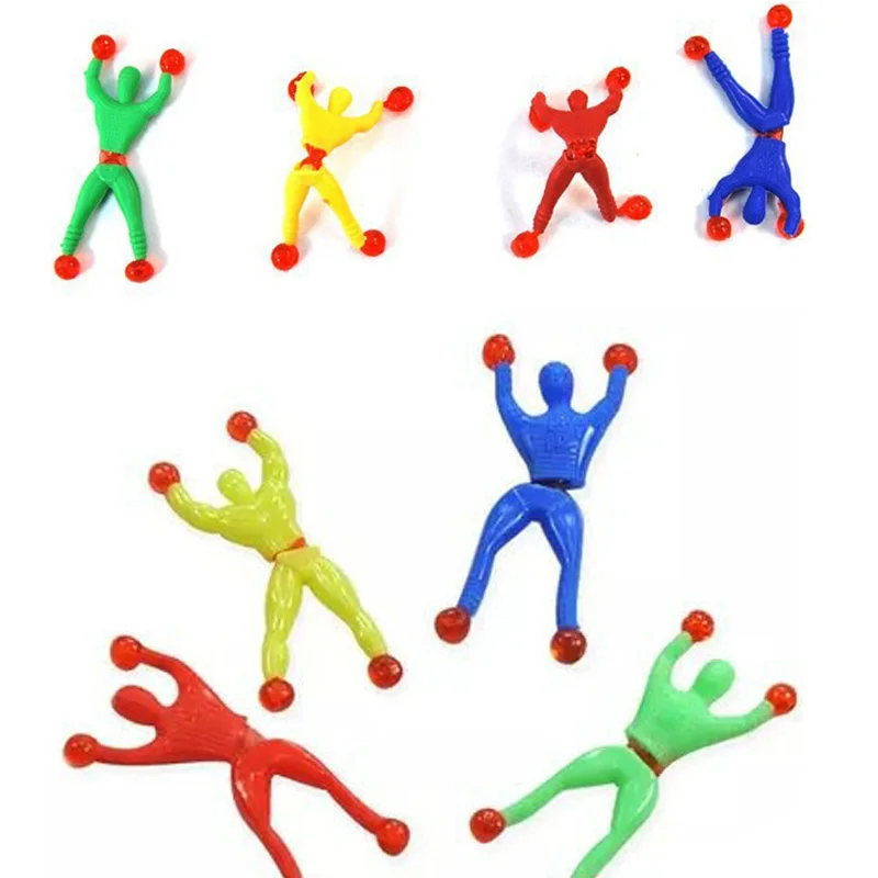 

12Pcs Climbing Wall Mini People Fun Toy Party Small Gift Pinata Children's Toy Paste People Kids Party Supplies