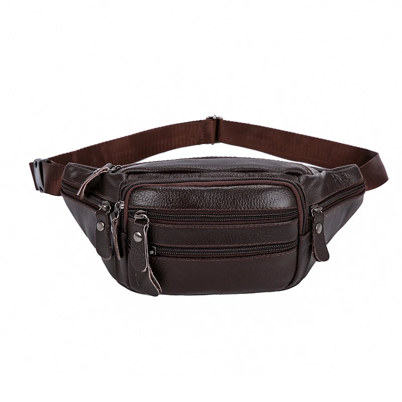 

Fashion Men PU Fanny Bag For Phone Pouch Male Leather Messenger Bags Pack Male Women Travel Waist Bag Men