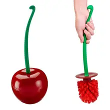 Portable Creative Cherry Shape Lavatory Bathroom Toilet Brush& Holder Set Cleaning Tool Kit Bathroom Decor Accessories