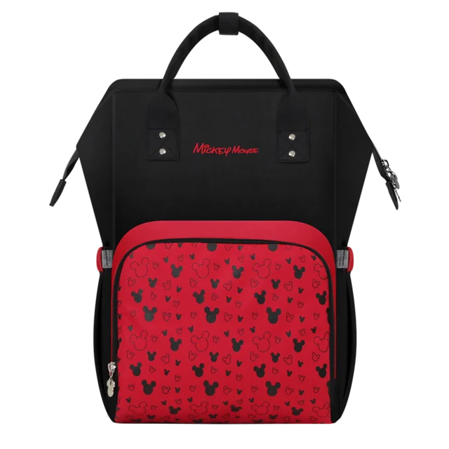 red nappy bag