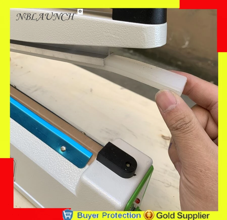 

Manual Impulse Sealer Heat Plastic Bag Sealer With Date Mold Sealing Machine Metal Case 8mm Wide Seal Width Free Shipping