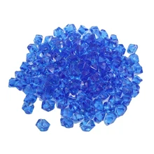 CSS 150 шт синий пластик неправильный Кристалл Камень Аквариум орнамент