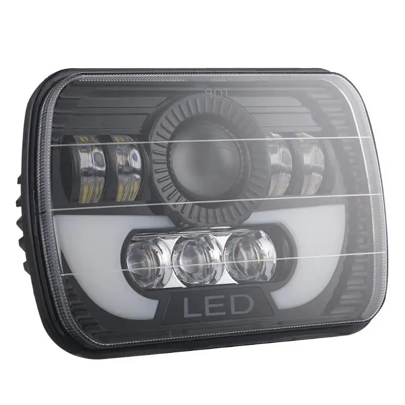 1Pc 7/"x6/" 6000K 45w Sealed chrome Hi//Lo Beam LED Headlight Lamp Bulb IP67