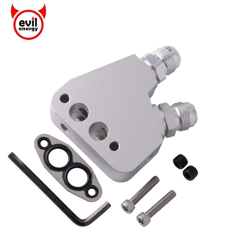 

evil energy Aluminum Alloy AN10 Female Sandwich Plate Adapter Fit For GM LSX BILLET LS1 LS2 LS3 LSX VE HSV VZ DRAG RACE