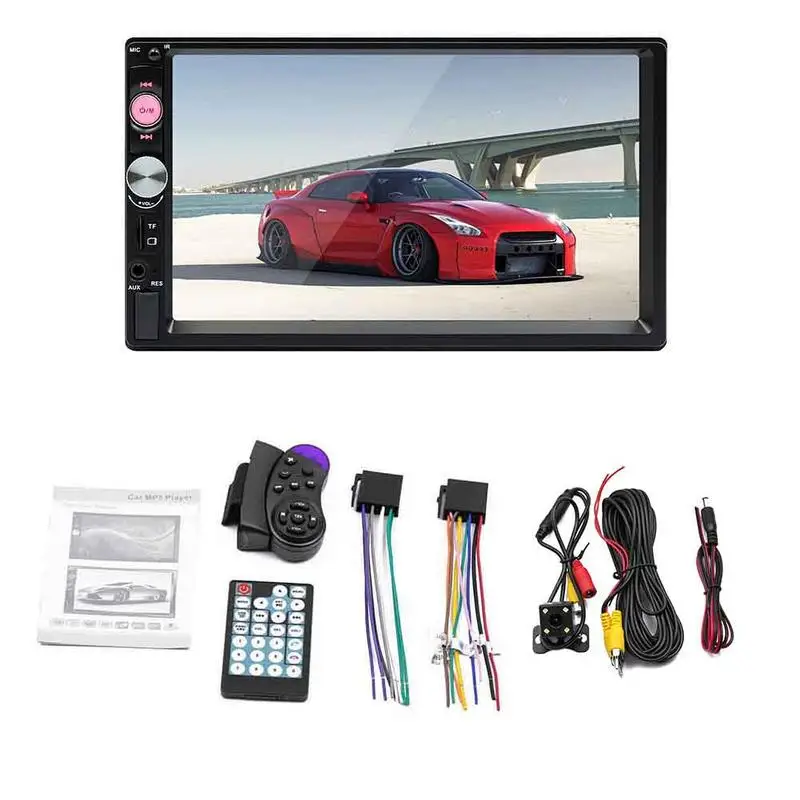Автомобильный аудиоплеер 12 В HD 7 дюймов MP4 MP5 плеер Bluetooth свободные руки FM карта