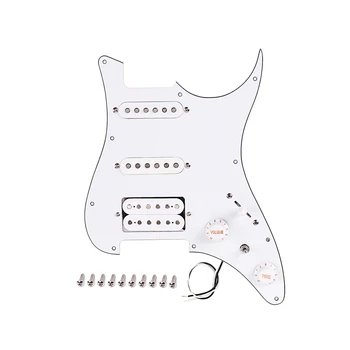 

Loaded Prewired Pickguard Set SSH Alnico Dual Rail Humbucker for for fender Strat ST Electric Guitar Replacement