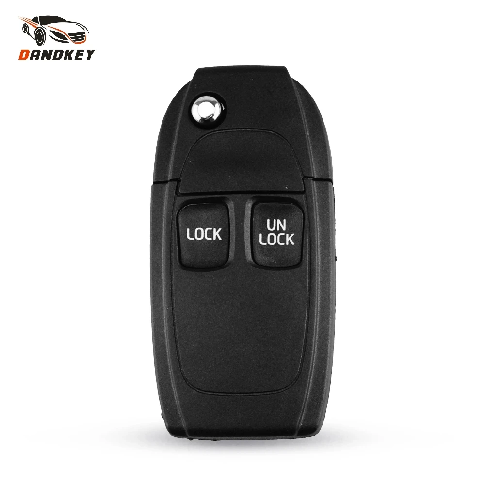

Dandkey Modified 2 Buttons Flip Folding Remote Car Key Case Shell For Volvo XC70 XC90 V40 V50 V70 S60 S80 S90 C70 NE66 Blade