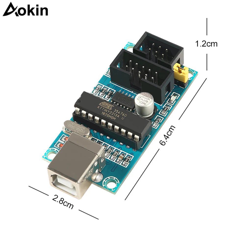 USB миниатюрный USBtinyISP AVR ISP программатор bootloader Meag2560 для uno r3 6pin Кабель