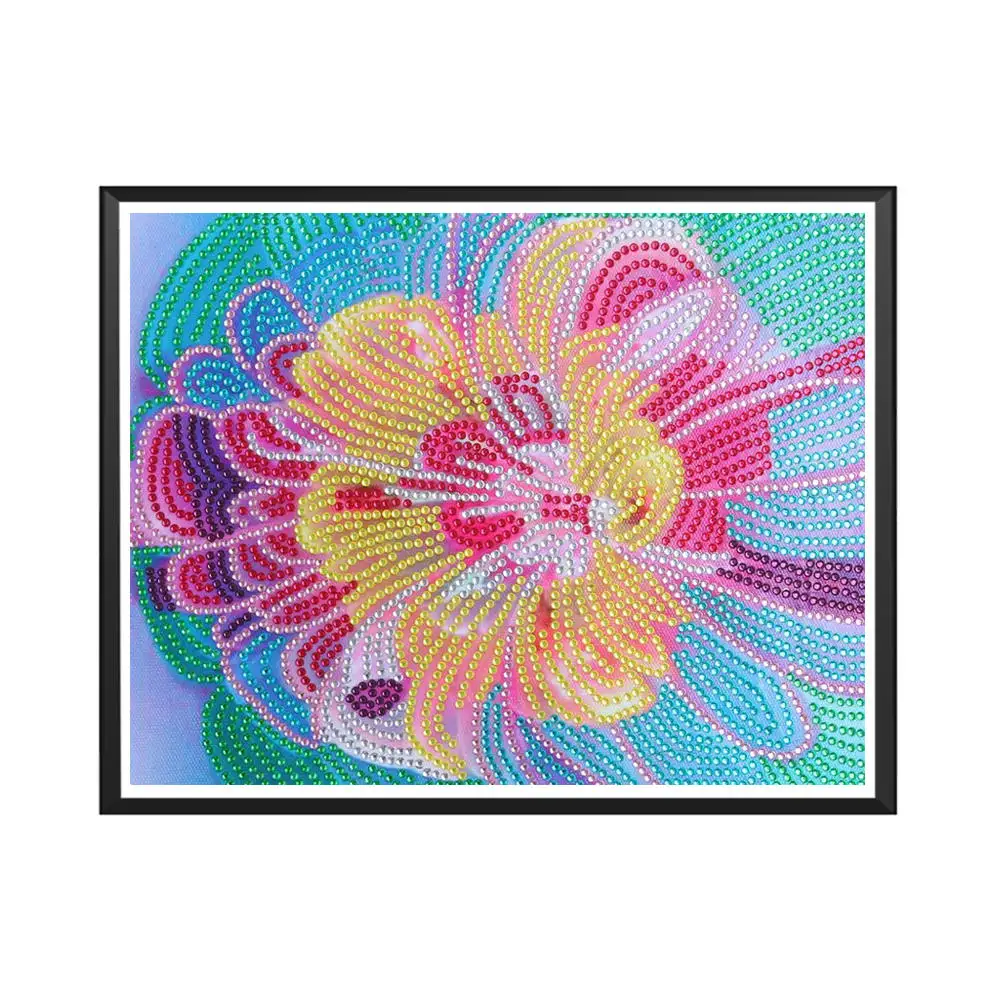 

5D DIY Special Shaped Diamond Painting Flowers Embroidery Rhinestone in Cross Stitch Needlework Crystal Home Decor