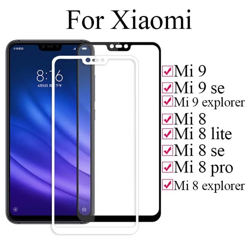 Защитное стекло на Ksiomi Mi 9 se для Xiaomi 8 Lite Se Explorer закаленное защитное Xiomi Mi9 Mi8 lite