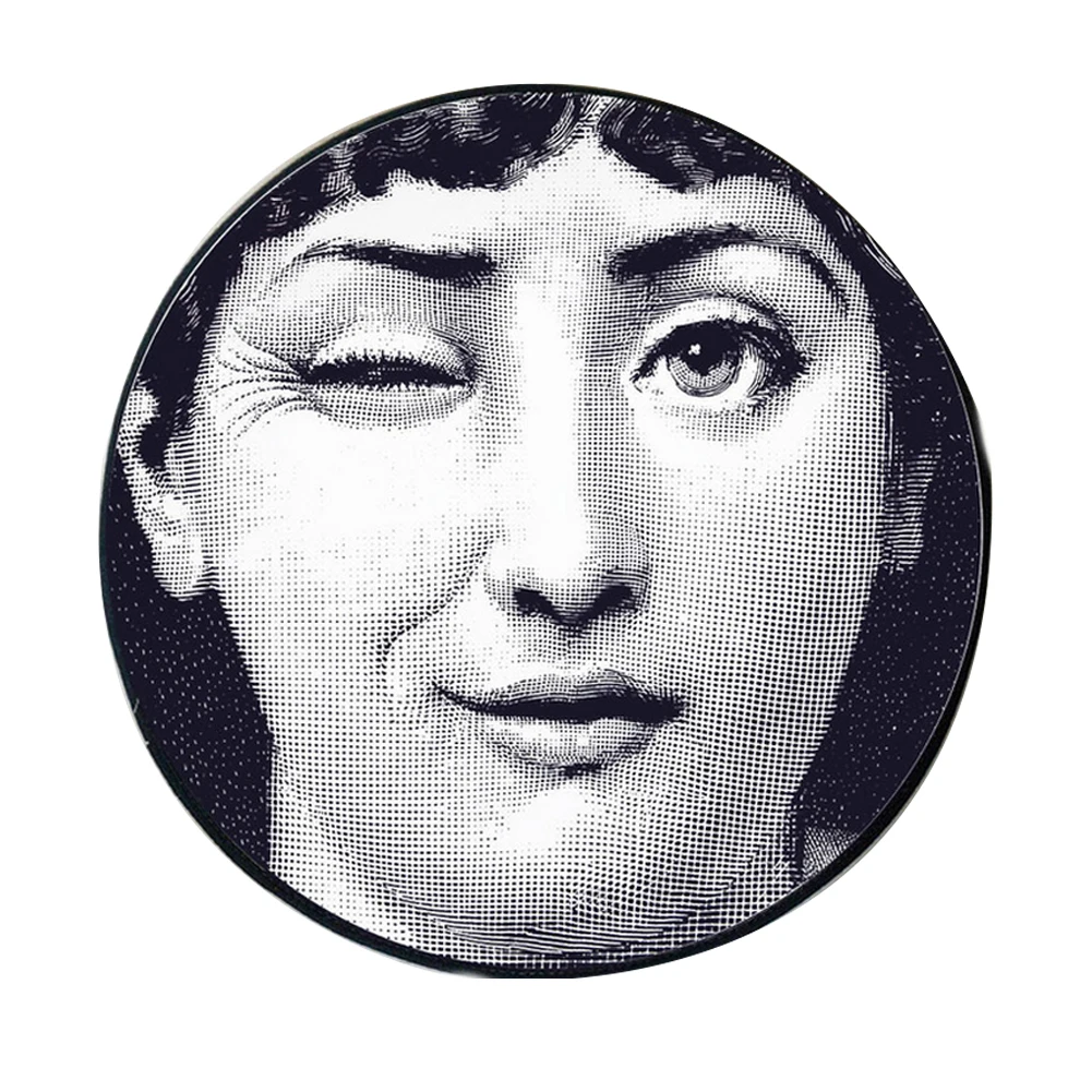 100 см diatmer Личность печати Нескользящие ковры для гостиная круглый напольный коврик модные современные круглый области