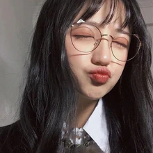 Модные прозрачные линзы, очки, очки, женские оптические очки, Новые голубые световые блокирующие очки, милые кошачьи уши, металлическая оправа, очки