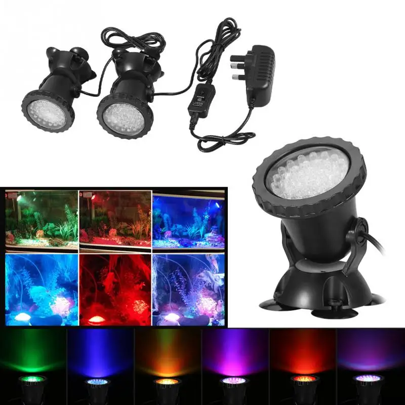 New Aquarium Spotlight LED Waterproof Lighting RGB Submersible