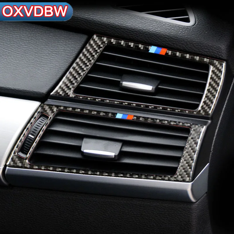 Для bmw x5 e70 x6 e71 аксессуары из углеродного волокна центральная консоль воздушная