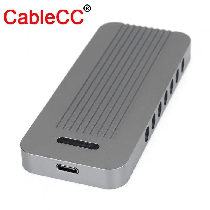 

Cablecc USB-C Enclosure USB 3.1 3.0 Type-C to Nvme AHCI M-key M.2 NGFF PCI-E 2 Lane SSD Adapter
