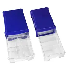 Многофункциональный контейнер с отделениями для хранения пластиковый прозрачный контейнер для хранения ремесло Органайзер чехол для винтового оборудования инструмент Органайзер