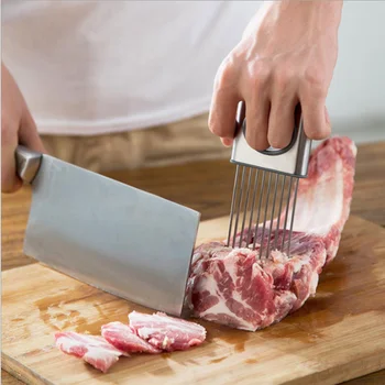 

Tomato Potato Onion Shredder Slicer Cutter Chooper Finger Cutting Protector Meat Fork Meat injection needle Meat Tenderizer