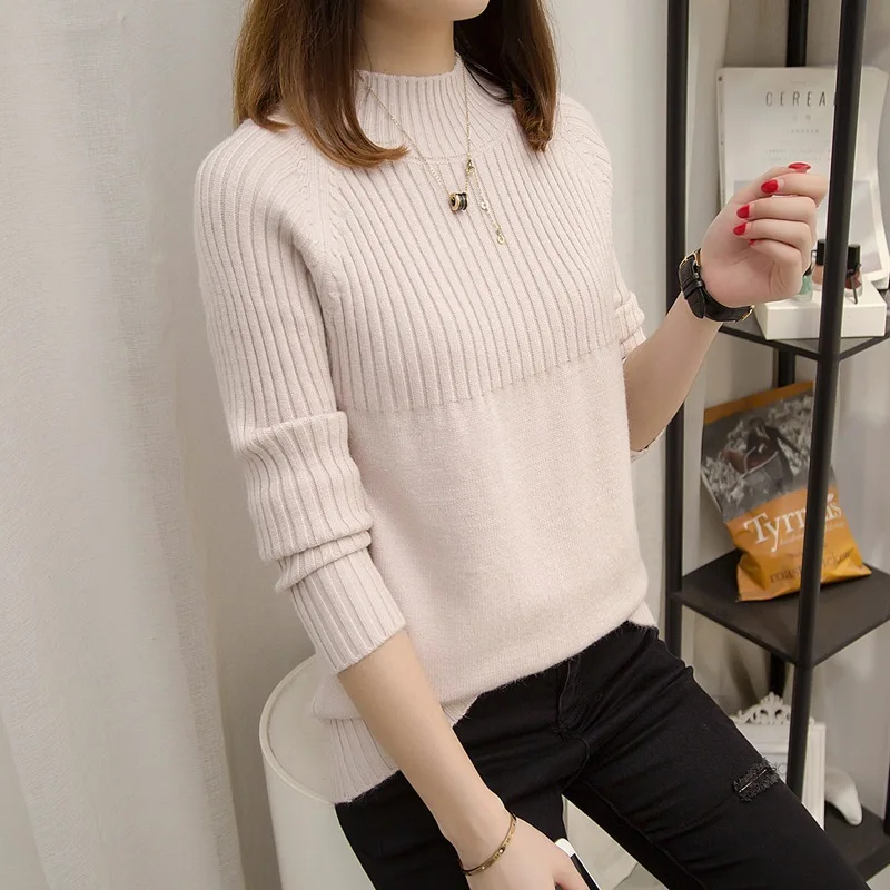 autumn and winter women's new Korean loose turtleneck collar thick sweater fashion bottoming pullover women winter Yms20188003