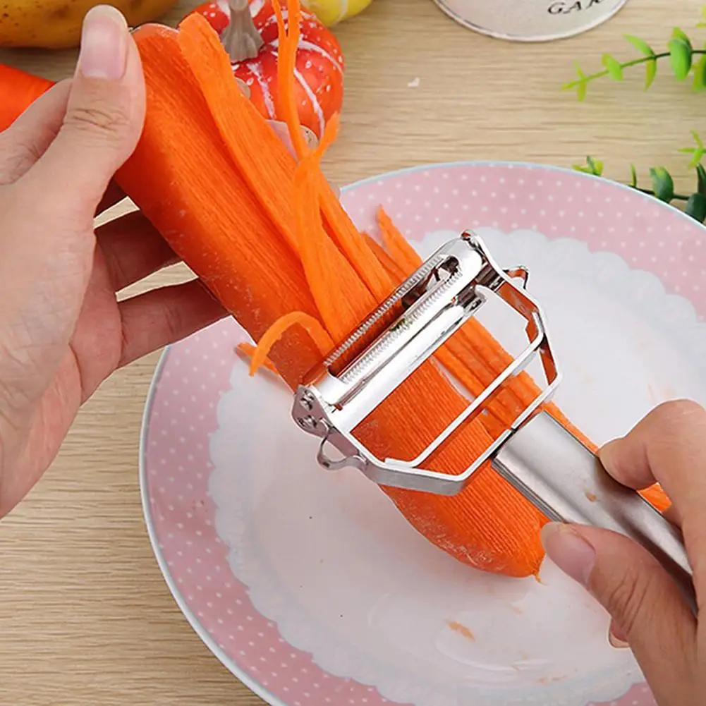 

Double-sided Julienne Peeler Cutter Fruit Potato Planer Grater Kitchen Cooking Tool