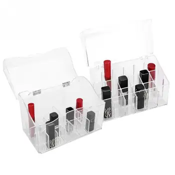 

18/26 Grids Transparent Lipstick Display Case Storage Box Nail Brush Organizer Cosmetic Display 0