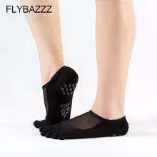 Профессиональные носки для йоги, сетчатые дышащие женские невидимые носки-башмачки, нескользящие носки для пилатеса, спортивные носки для балета с пятью пальцами