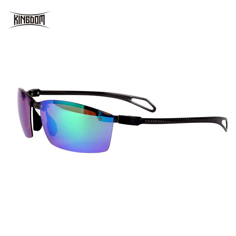 Kingdom новые рыболовные очки высокого качества спортивные солнцезащитные очки зеркальные цветные поляризованные линзы, УФ Защита глаз, небьющаяся оправа