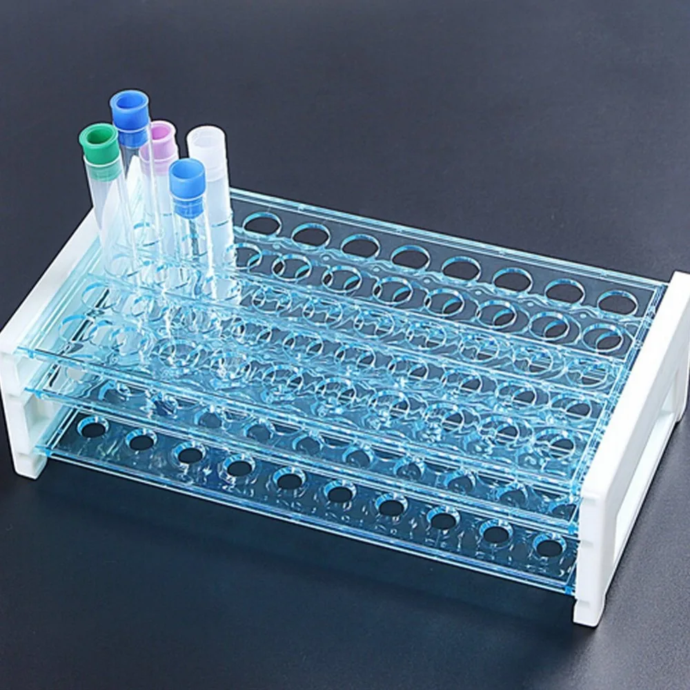 Пластиковая тестовая стойка для трубок 13 мм отверстие 50 съемный|test tube rack|plastic test