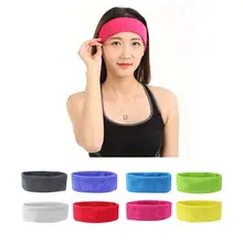 1 шт. тренажерный зал тренировки для женщин Йога мягкий хлопок эластичный оголовье спортивный напульсник Крытый открытый фитнес-повязки