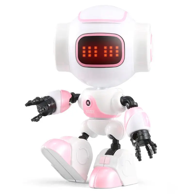 JJRC R9 RUBY Touch Control DIY Gesture Mini Smart Voiced Alloy Robot Toy RC Robot For Children Kids Birthday Gifts Present