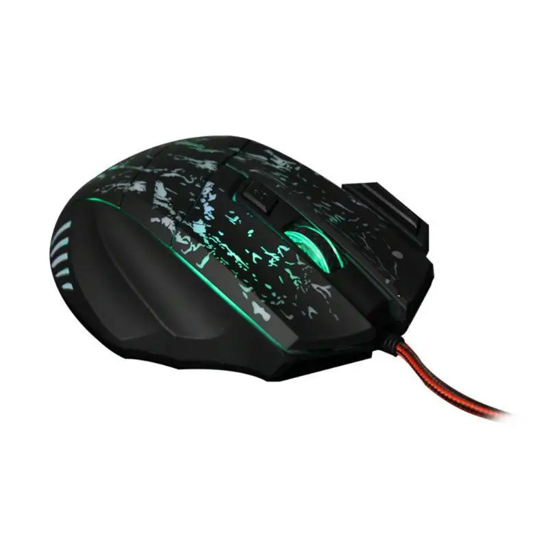 

3200DPI 7 Buttons 7 colors LED Optical USB Wired Mouse Gamer Mice