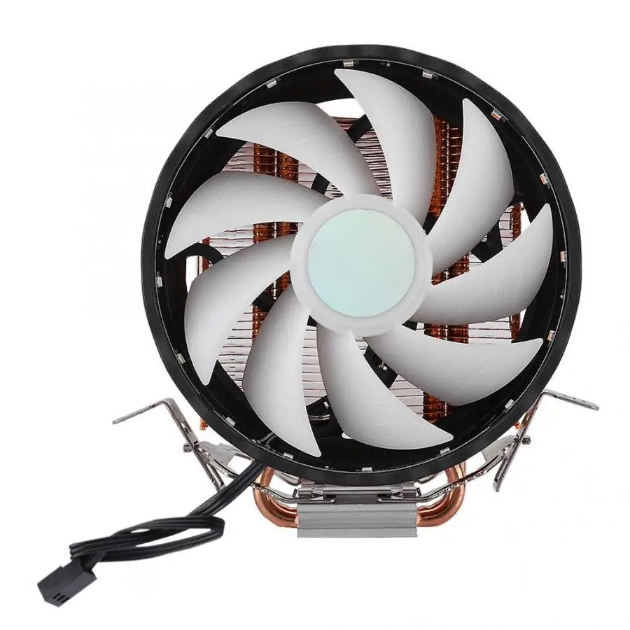 

fan cooling electronics 12cm CPU Cooler Magic Light Single Fan Gold Radiator Heat Dissipation fan cooling for pc