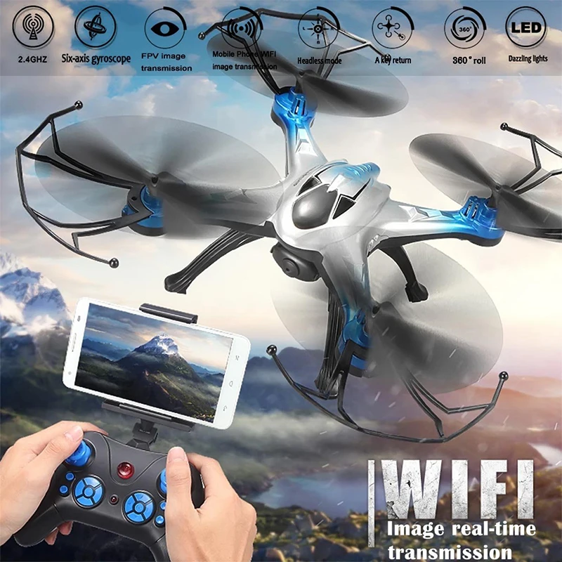 

JJRC H29W RC Quadcopter Helicopter Wifi FPV 4 Channel 6 Axis Gyro Aircraft Drone Model Toy with 2 MP Camera ZLRC