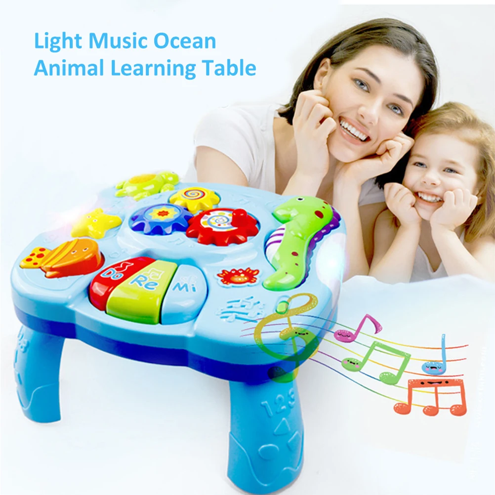 

2019 Hot Sale 2 in 1 Musical Instrument Toy Baby Kids Animal Sea Piano Developmental Music Educational Toys For Children Gift