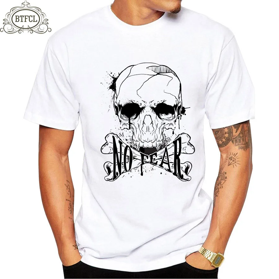 

BTFCL New Fashion T-Shirt Men Cotton Short Sleeves Casual Male T Shirts Tops Tees Skull Gorilla Hip Hop Working Clothes