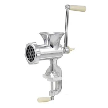 

Retro Hand Operated Manual Kitchen Clamp Grinder Meat Mincer Maker Beef Sausage