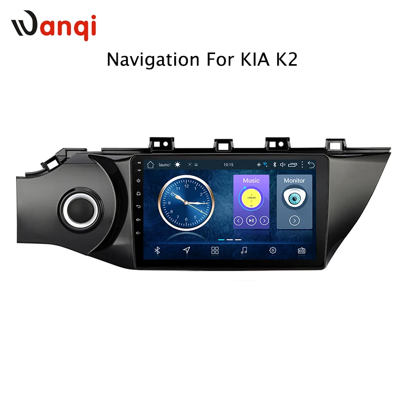 Top 10.1inch Car Dvd player and Android 8.1 car cps navigator with BT carplay for KIA Rio3 K2 2017 GPS Audio Radio Video Bluetooth 0
