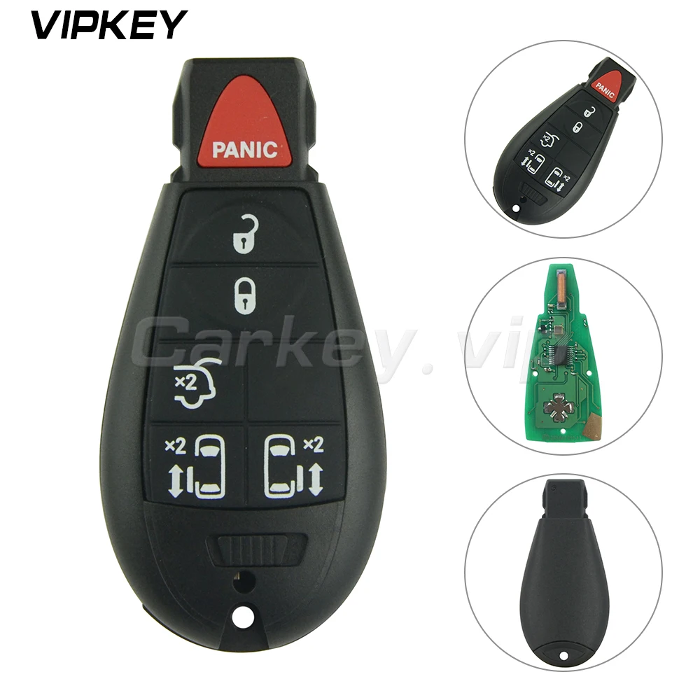 Remotekey New Type Keyless Entry 434MHZ 6 Button For Chrysler Dodge Jeep Challenger Town Country Remote Fobik IYZ-C01C