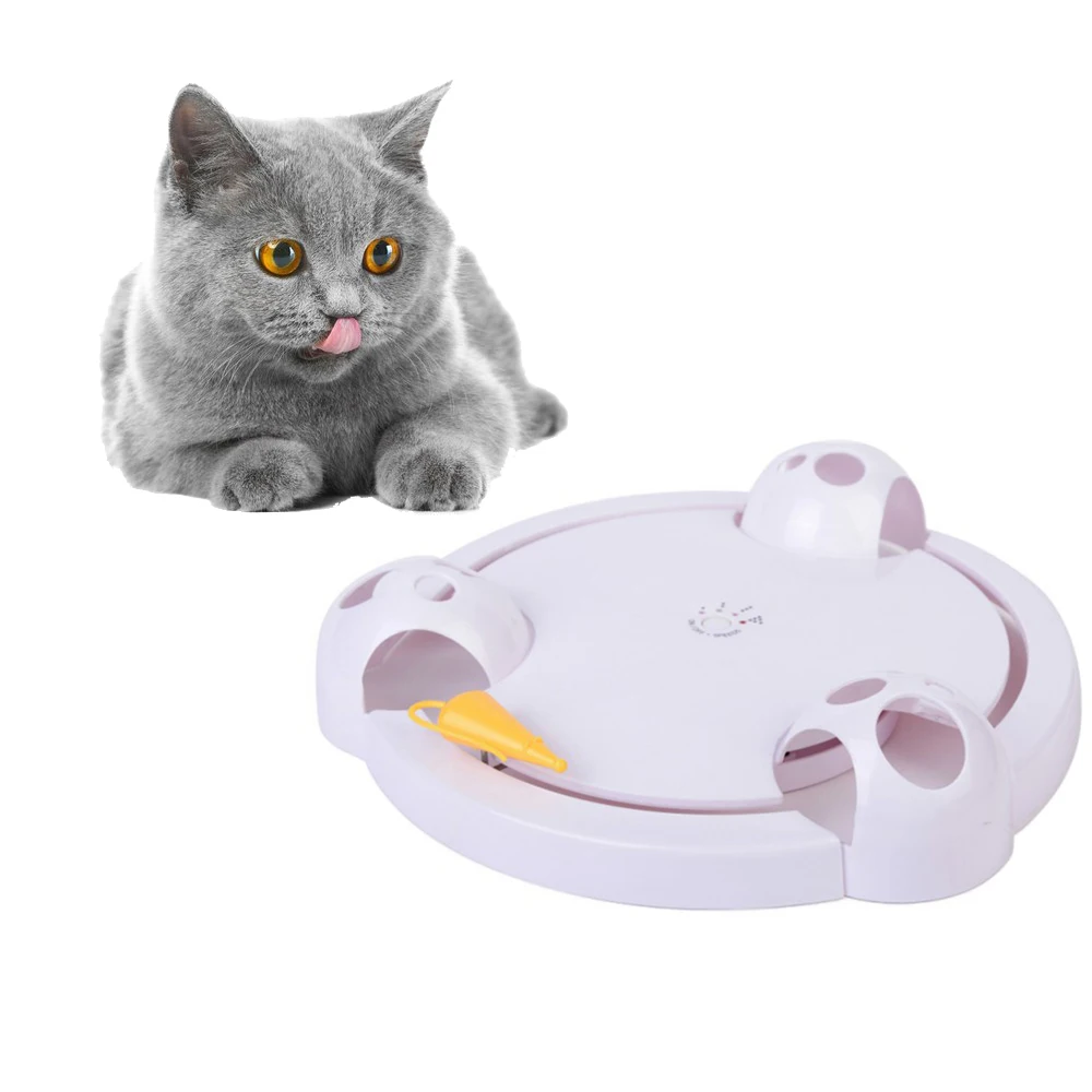 

Electric Cat Toy Cat Interactive Rotating Toy Smart Game Rotating Turntable Capture Mouse Donut Automatic Stimulation Pet Toy 29