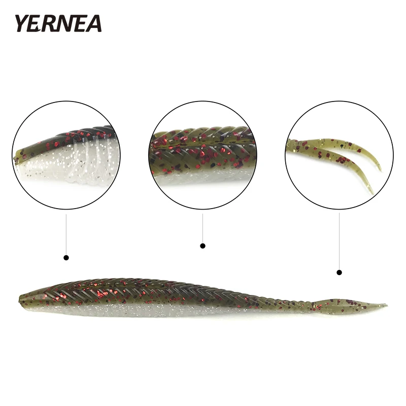 Рыболовная приманка Yernea 1 шт. 6 9 г 13 см 5 цветов двухцветная Мягкая ручная