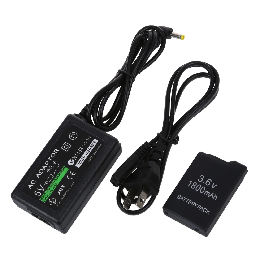 1800mAh Battery Pack +Wall Charger Compatible with Sony PSP 1000in