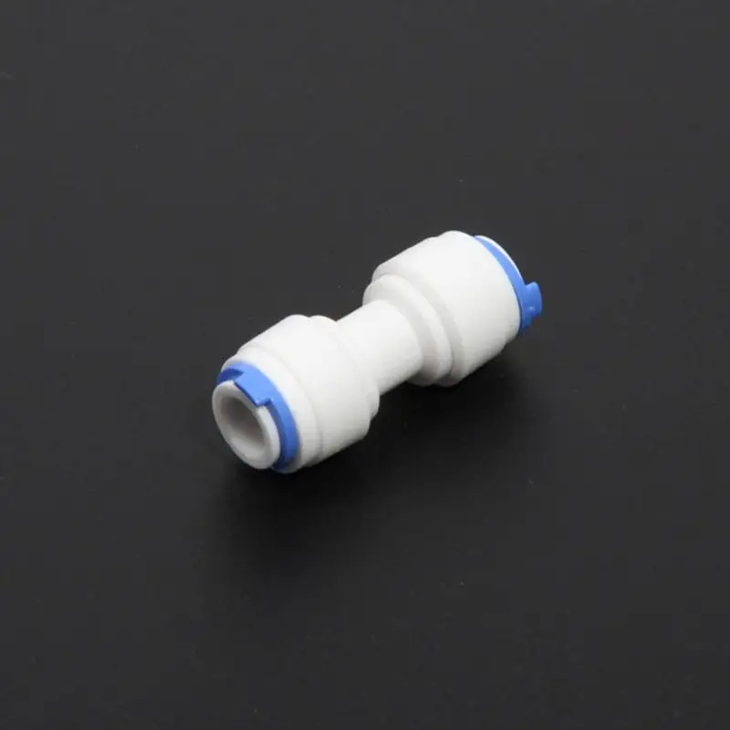 

2 PCS 1/4" Hose Quick Connection Tube Fittings Water Purifier Connector Valve Aquarium Push Fit Pipe Tube Fittings High Quality